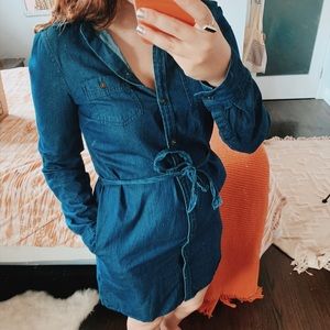Denim Jean Shirt Dress
